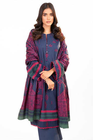 Alkaram FW-16.1-22-Blue Winter Collection 2022 Online Shopping